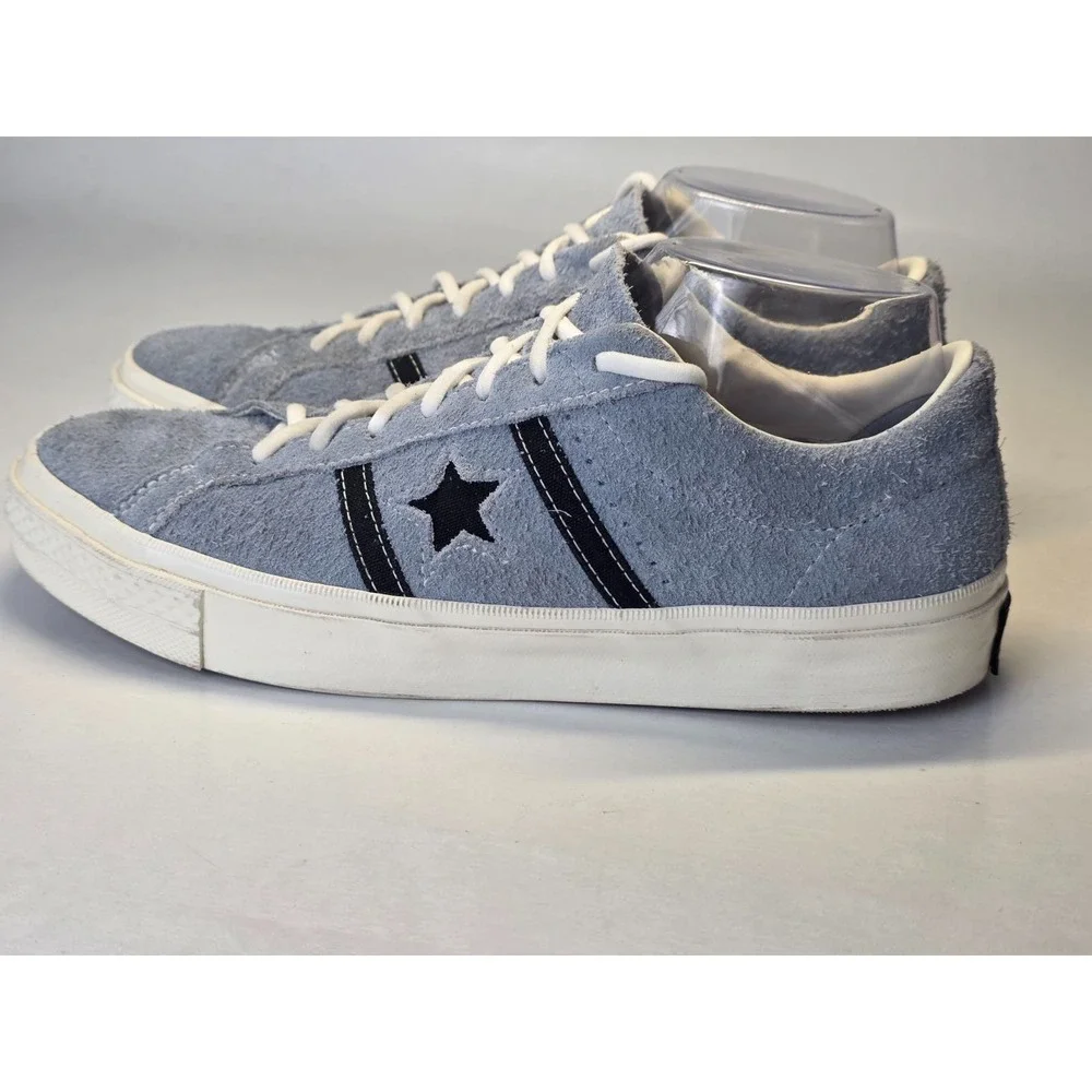 Converse Cons One Star‎ Men's Sneakers Size 8.5 Women's Size 10 Blue Suede Shoes - Picture 4 of 16